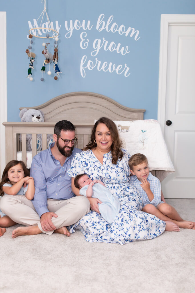 In home lifestyle newborn sessions.  Birmingham Alabama Newborn Photographer