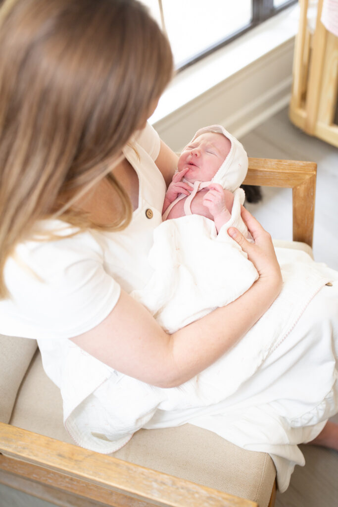 Lifestyle Newborn Photography in Hoover, Alabama. Newborn Session in Hoover, Alabama. Cozy In home newborn Session, Hoover, Vestavia, Mountain Brook, Homewood, Pelham, Helena, Alabaster, Chelsea, Birmingham Alabama.
