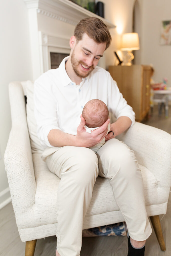 Lifestyle Newborn Photography in Hoover, Alabama. Newborn Session in Hoover, Alabama. Cozy In home newborn Session, Hoover, Vestavia, Mountain Brook, Homewood, Pelham, Helena, Alabaster, Chelsea, Birmingham Alabama.