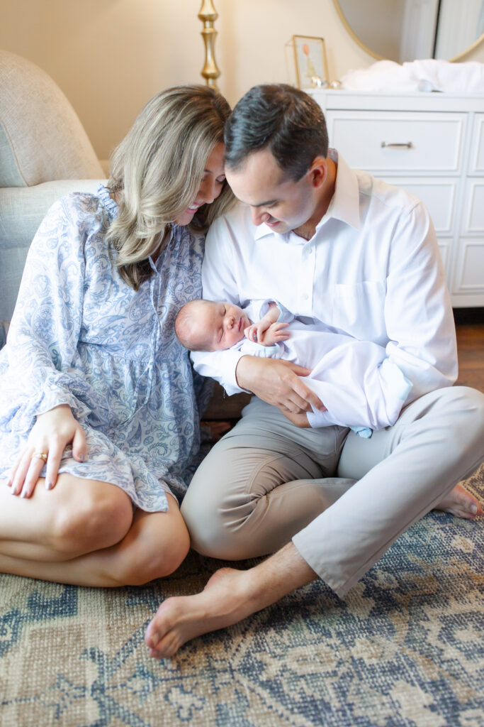 Birmingham, Alabama Newborn Photographer.  Lifestyle Newborn Session.  Baby Photographer.  Hoover, Alabama