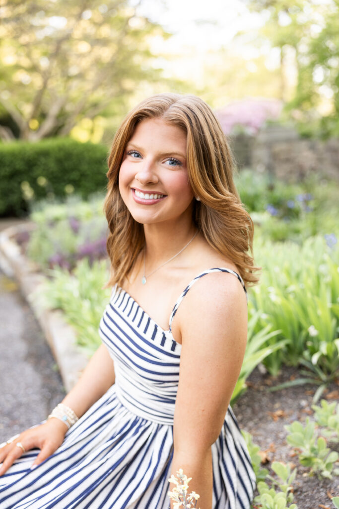 Botanical Gardens Senior Session in Birmingham, Alabama