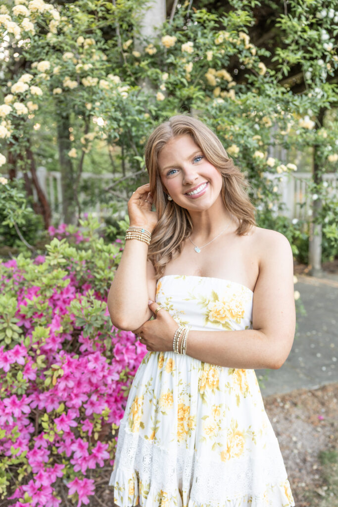 Botanical Gardens Senior Session in Birmingham, Alabama